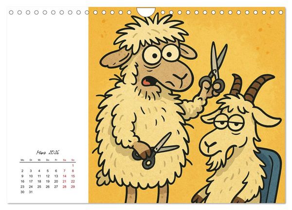 Produktbild: Pfoten, Pelz & Power-Jobs (Wandkalender 2026 DIN A4 quer), CALVENDO Monatskalender