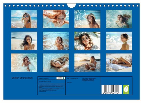 Produktbild: Endlich Strandurlaub (Wandkalender 2027 DIN A4 quer), CALVENDO Monatskalender