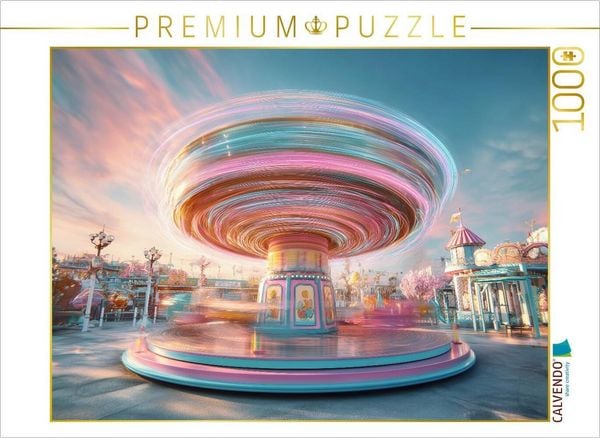 Produktbild: CALVENDO Puzzle Sanfte Pastellt&ouml;ne malen am Abend einen Ostergru&szlig; aus flie&szlig;endem Licht | 1000 Teile Lege-Gr&ouml;&szlig;e 64x48cm Foto-Puzzle f&uuml;r gl&uuml;ckliche Stun