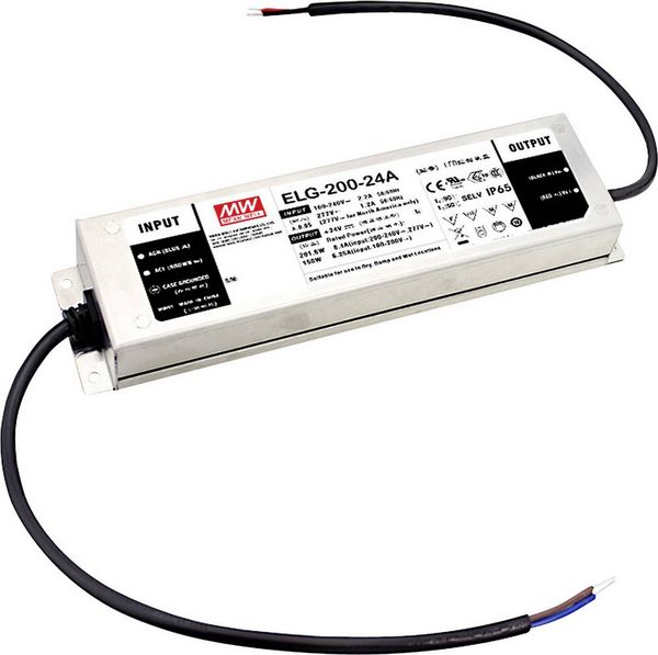 Produktbild: MEAN WELL ELG-200-12DA-3Y LED-Trafo, LED-Treiber Konstantspannung, Konstantstrom 192W 16A 6 - 12 V/DC Dali, Montage auf