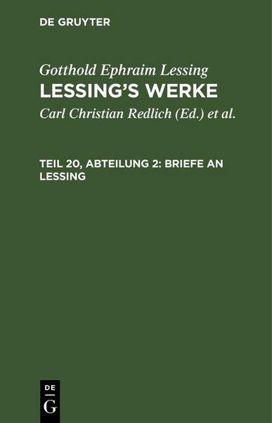 Produktbild: Briefe an Lessing