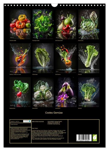 Produktbild: Cooles Gem&uuml;se (Wandkalender 2026 DIN A3 hoch), CALVENDO Monatskalender