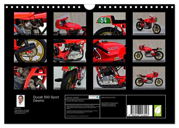 Produktbild: Ducati 500 Sport Desmo (Wandkalender 2026 DIN A4 quer), CALVENDO Monatskalender