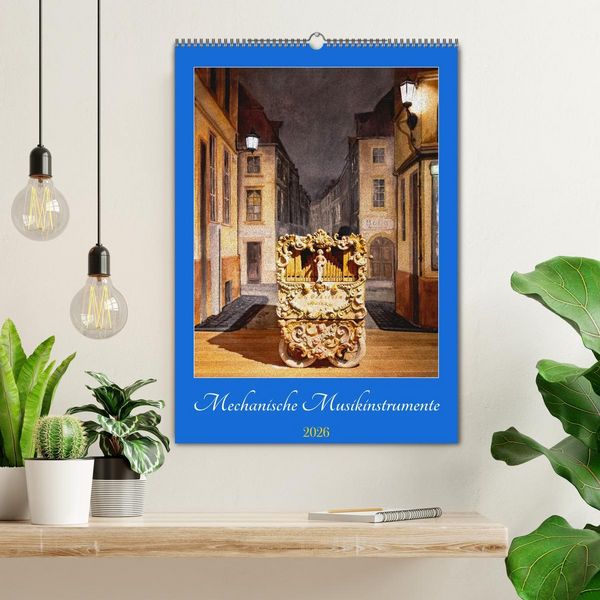 Produktbild: Mechanische Musikinstrumente (Wandkalender 2026 DIN A2 hoch), CALVENDO Monatskalender