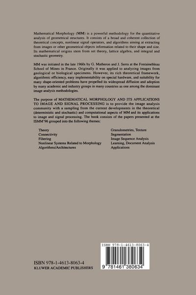 Produktbild: Mathematical Morphology and Its Applications to Image and Signal Processing