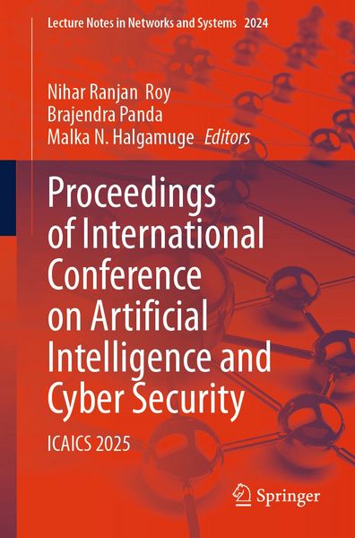 Produktbild: Proceedings of International Conference on Artificial Intelligence and Cyber Security