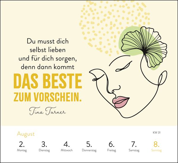 Produktbild: Wochenkalender 2027: Sei stark. Sei anders. Sei DU.
