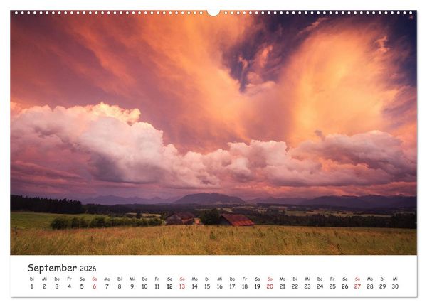 Produktbild: Gewitterwelten (hochwertiger Premium Wandkalender 2026 DIN A2 quer), Kunstdruck in Hochglanz