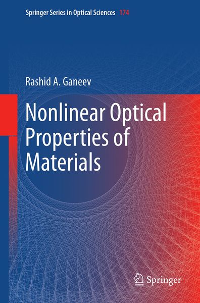 Produktbild: Nonlinear Optical Properties of Materials