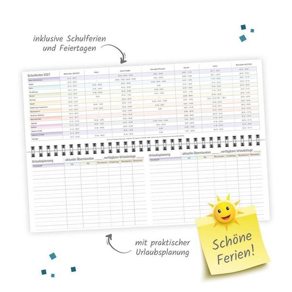Produktbild: TR&Ouml;TSCH - Schreibtischquerkalender Timer Farben (eine Woche 2 Seiten) 2027