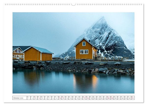 Produktbild: Geheimnisvolle Lofoten (hochwertiger Premium Wandkalender 2026 DIN A2 quer), Kunstdruck in Hochglanz