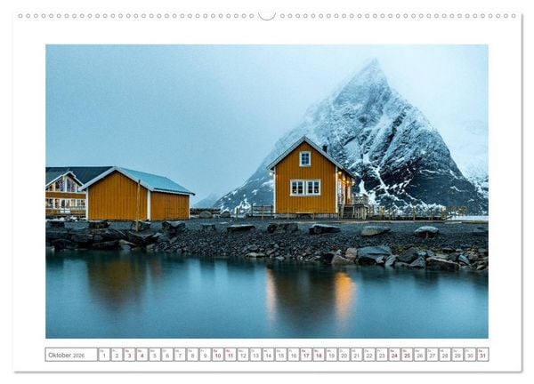 Produktbild: Geheimnisvolle Lofoten (Wandkalender 2026 DIN A2 quer), CALVENDO Monatskalender
