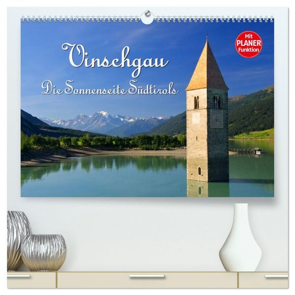 Produktbild: Vinschgau - Die Sonnenseite S&uuml;dtirols (hochwertiger Premium Wandkalender 2026 DIN A2 quer), Kunstdruck in Hochglanz