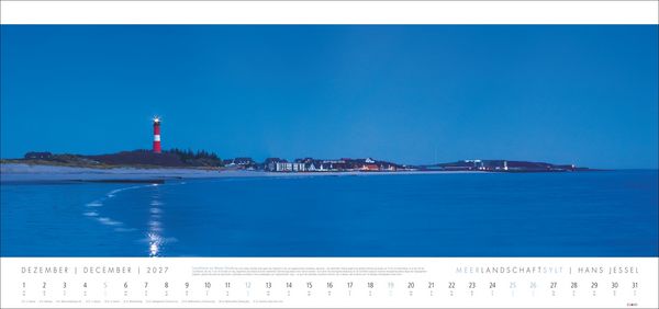 Produktbild: Meerlandschaft SYLT Kalender 2027 - Hans Jessel