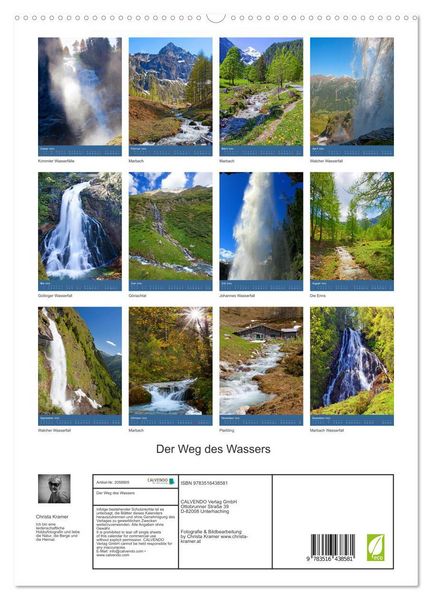 Produktbild: Der Weg des Wassers (hochwertiger Premium Wandkalender 2026 DIN A2 hoch), Kunstdruck in Hochglanz