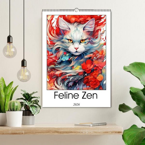 Produktbild: Feline Zen (Wall Calendar 2026 DIN A2 portrait), CALVENDO 12 Month Wall Calendar