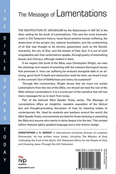 Produktbild: The Message of Lamentations