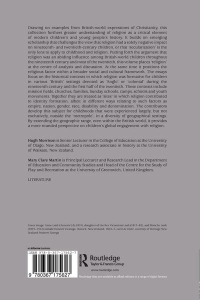 Produktbild: Creating Religious Childhoods in Anglo-World and British Colonial Contexts, 1800-1950
