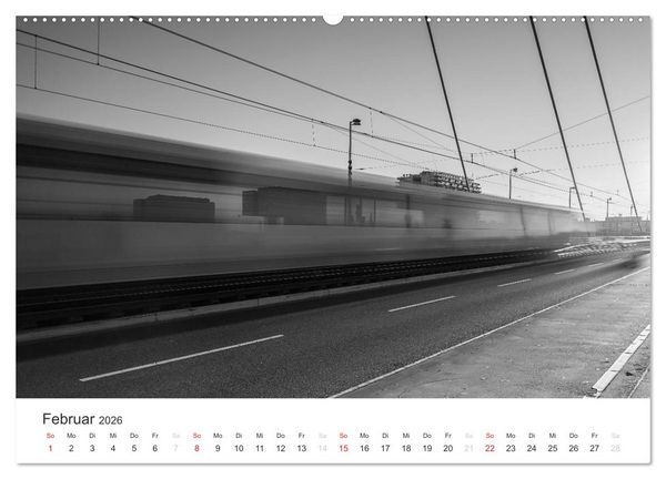 Produktbild: K&ouml;ln - monochrome Ansichten (hochwertiger Premium Wandkalender 2026 DIN A2 quer), Kunstdruck in Hochglanz