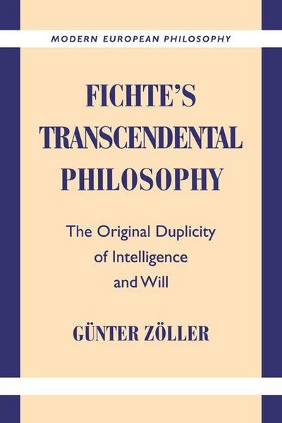 Produktbild: Fichte's Transcendental Philosophy