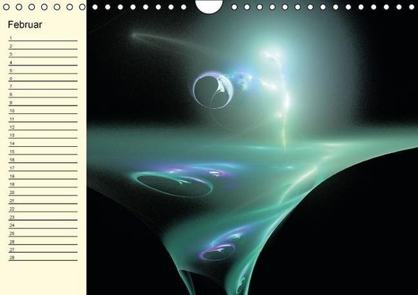 Produktbild: Fraktale Kunst 2/Geburtstagskalender (Wandkalender immerw&auml;hrend DIN A4 quer)
