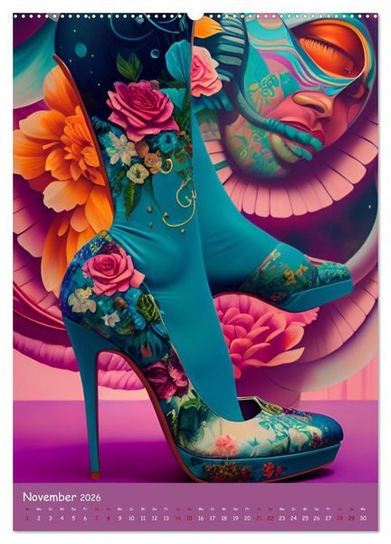 Produktbild: HighHeelArt (Wandkalender 2026 DIN A2 hoch), CALVENDO Monatskalender