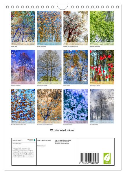 Produktbild: Wo der Wald tr&auml;umt (Wandkalender 2026 DIN A4 hoch), CALVENDO Monatskalender