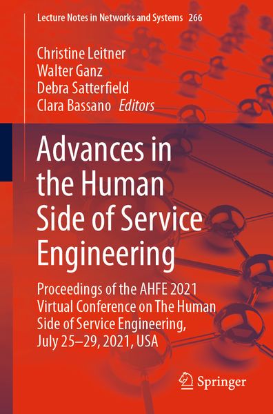 Produktbild: Advances in the Human Side of Service Engineering