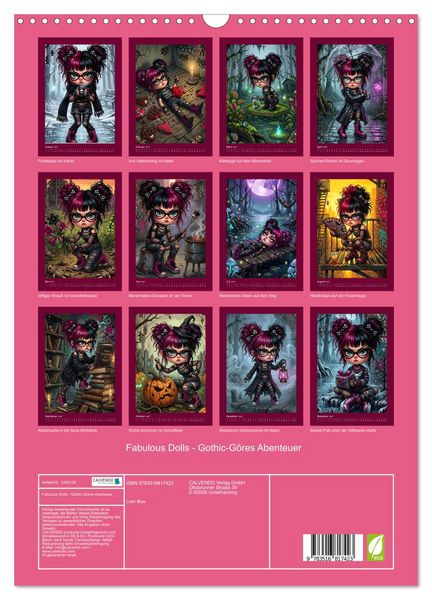 Produktbild: Fabulous Dolls - Gothic-G&ouml;res Abenteuer (Wandkalender 2027 DIN A3 hoch), CALVENDO Monatskalender