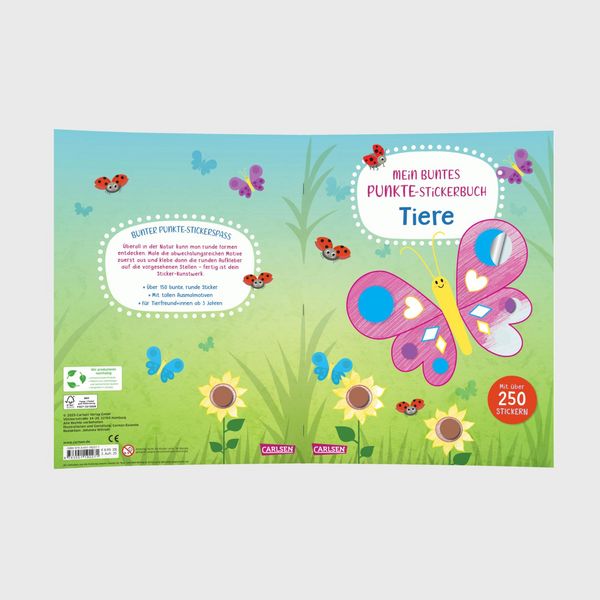 Produktbild: Mein buntes Punkte-Stickerbuch: Tiere