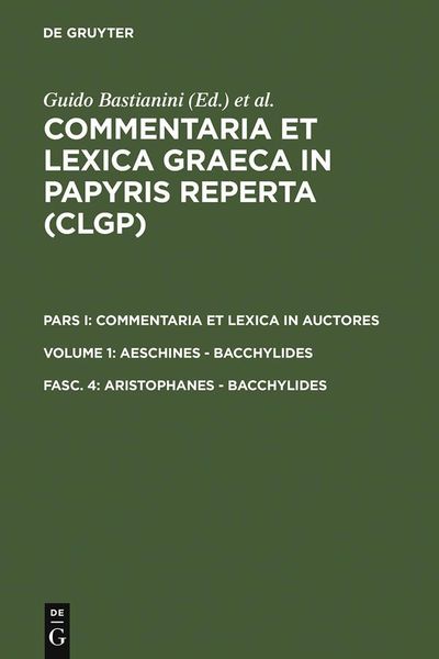 Produktbild: Aristophanes - Bacchylides