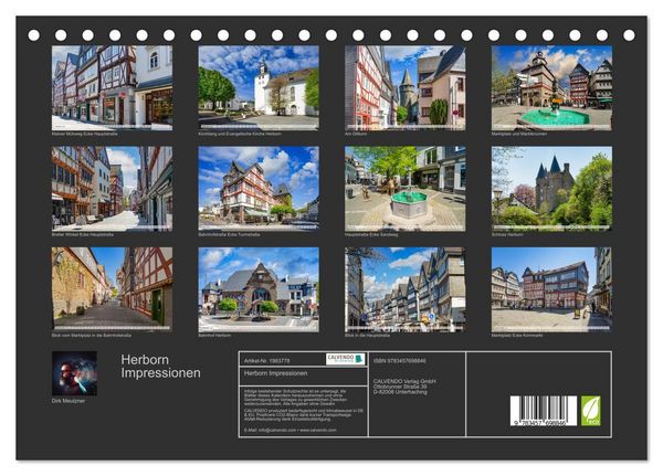 Produktbild: Herborn Impressionen (Tischkalender 2026 DIN A5 quer), CALVENDO Monatskalender