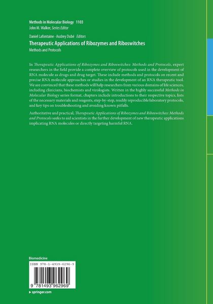Produktbild: Therapeutic Applications of Ribozymes and Riboswitches