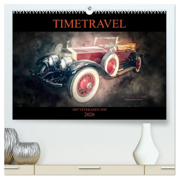 TIMETRAVEL (hochwertiger Premium Wandkalender 2026 DIN A2 quer), Kunstdruck in Hochglanz