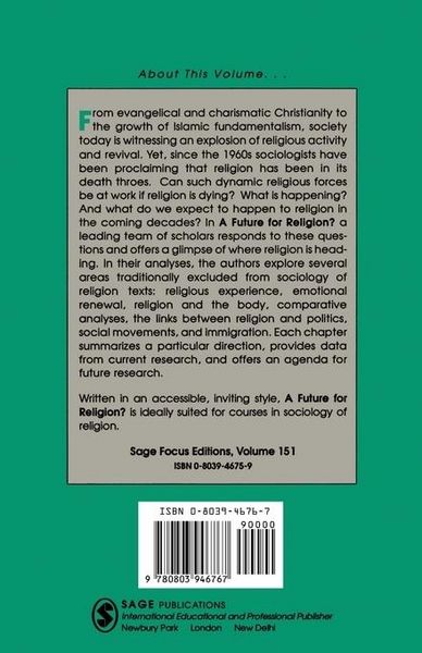 Produktbild: A Future for Religion?