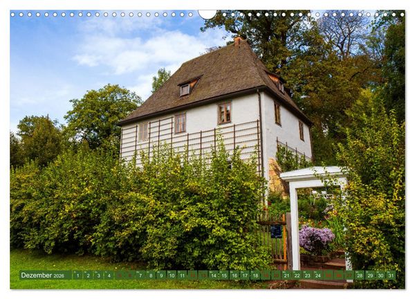 Produktbild: Klassikerstadt Weimar - Reise durch das sch&ouml;ne Th&uuml;ringen (Wandkalender 2026 DIN A3 quer), CALVENDO Monatskalender