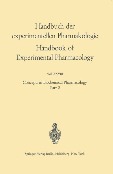 Produktbild: Concepts in Biochemical Pharmacology