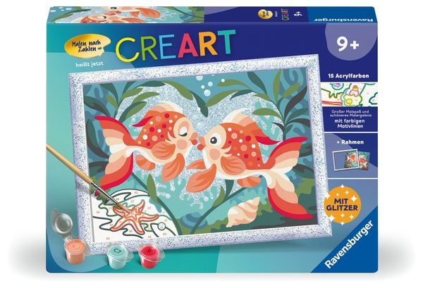 Produktbild: CreArt, Malen nach Zahlen Kinder - Verliebte Fische