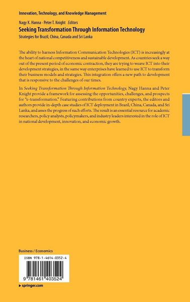Produktbild: Seeking Transformation Through Information Technology