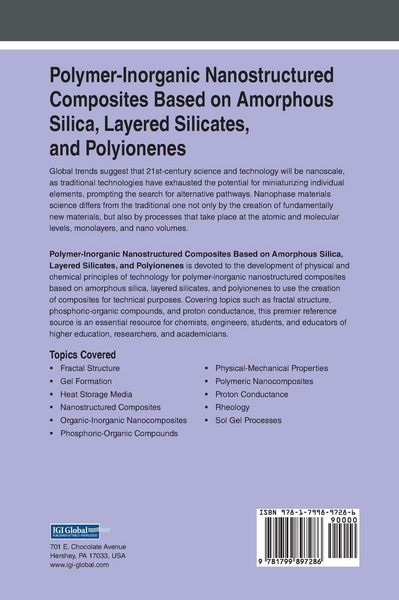 Produktbild: Polymer-Inorganic Nanostructured Composites Based on Amorphous Silica, Layered Silicates, and Polyionenes