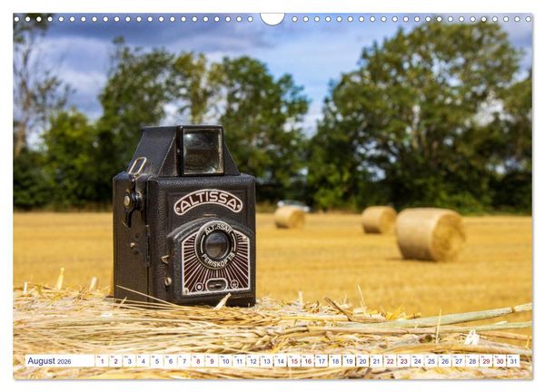 Produktbild: Alte Fotoapparate, Augenzeugen der Zeit (Wandkalender 2026 DIN A3 quer), CALVENDO Monatskalender