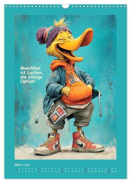 Produktbild: Quack Attacke. Enten au&szlig;er Kontrolle (Wandkalender 2026 DIN A3 hoch), CALVENDO Monatskalender
