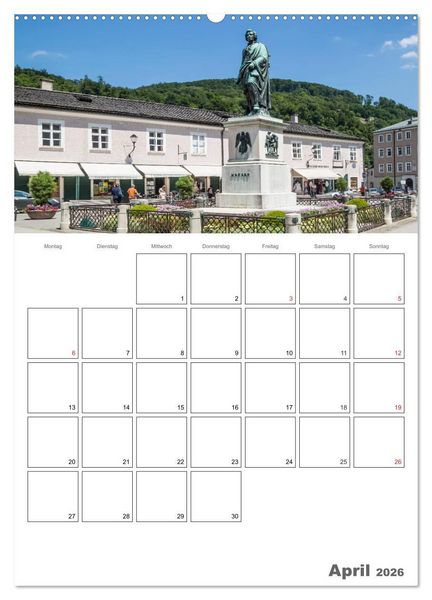 Produktbild: Bezauberndes SALZBURG / Terminplaner (hochwertiger Premium Wandkalender 2026 DIN A2 hoch), Kunstdruck in Hochglanz