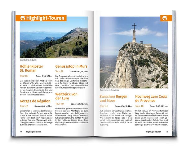 Produktbild: KOMPASS Wanderf&uuml;hrer Provence, 55 Touren mit Extra-Tourenkarte