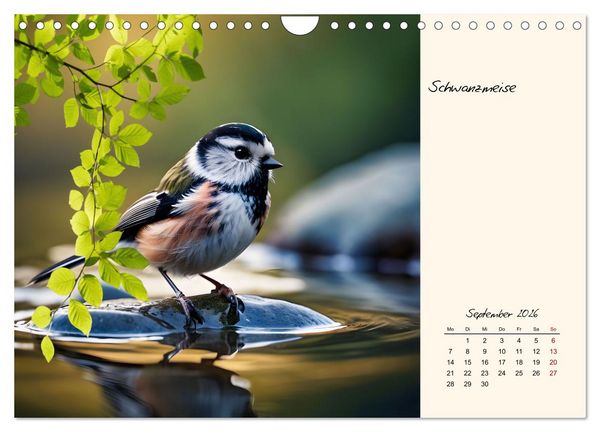 Produktbild: Meisen richtig erkennen (Wandkalender 2026 DIN A4 quer), CALVENDO Monatskalender