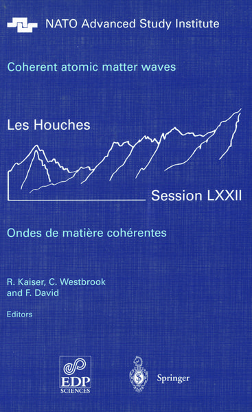 Produktbild: Coherent atomic matter waves - Ondes de matiere coherentes