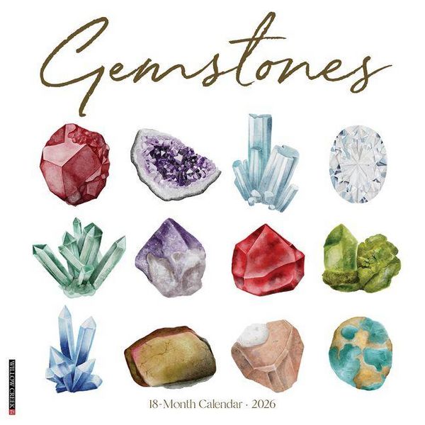 Produktbild: Gemstones 2026 12 X 12 Wall Calendar