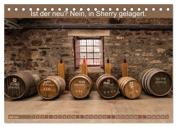 Produktbild: Witzige Whisky-Werbeslogans (Tischkalender 2026 DIN A5 quer), CALVENDO Monatskalender