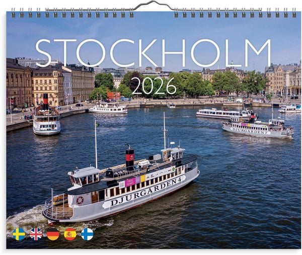 Produktbild: Burde Wandkalender Stockholm 2026