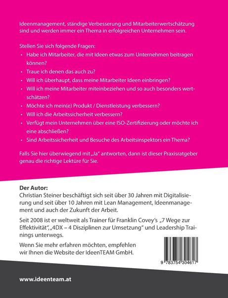 Produktbild: Der Mitarbeiter als Mitdenker